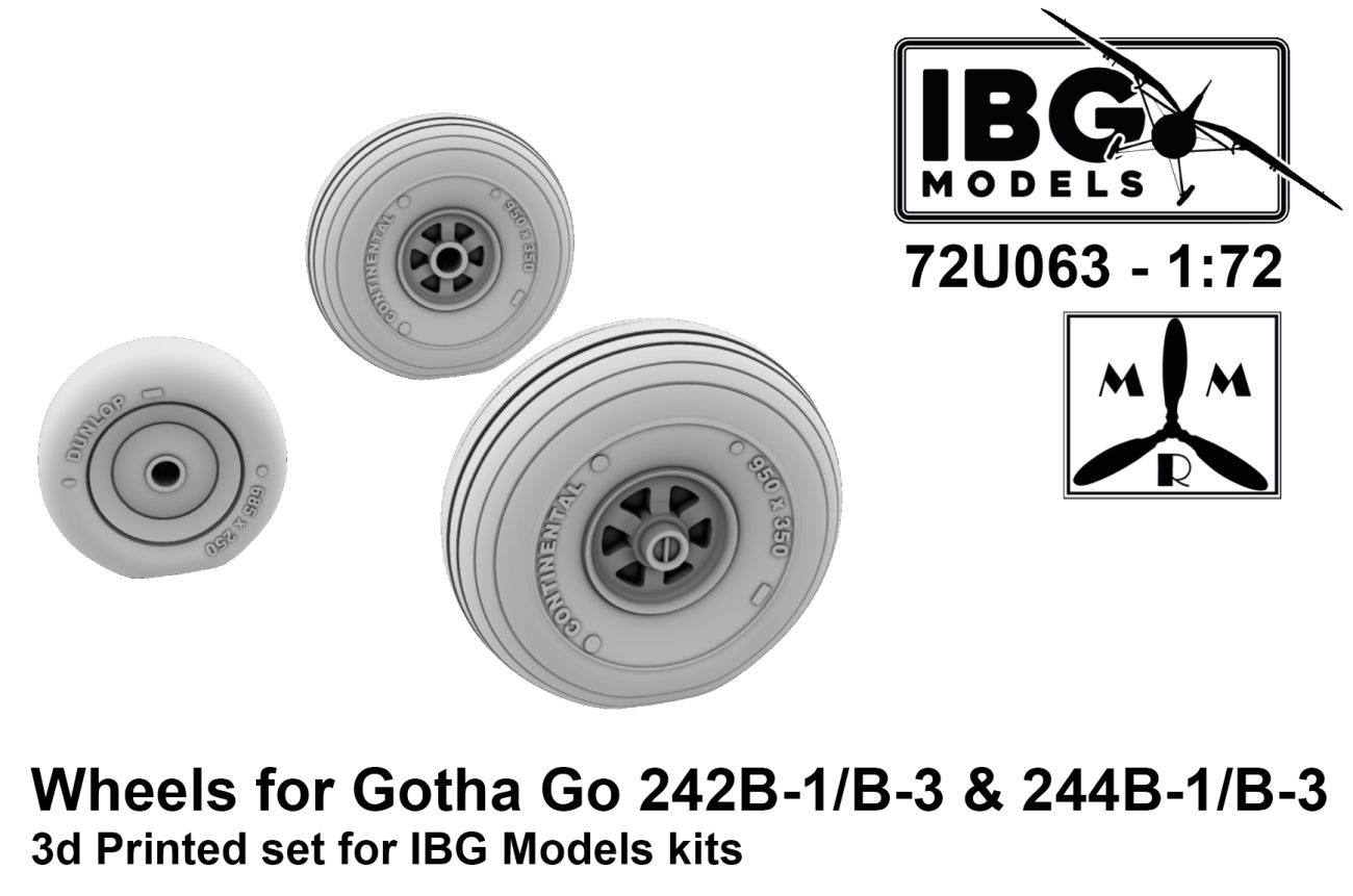 1:72 Wheels for Gotha Go-242B-1/B-3 & Go-244B-1/B-3
