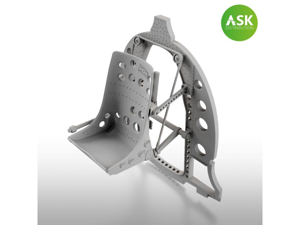 1:48 A6M Bulkhead with Seat in middle position