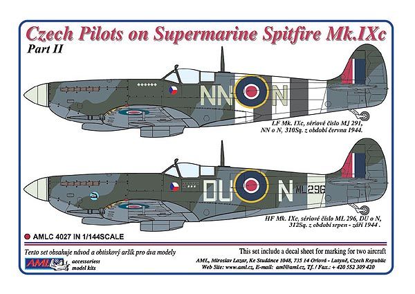 1:144 Czech Pilots in Supermarine Spitfire Mk.IXc - Part II