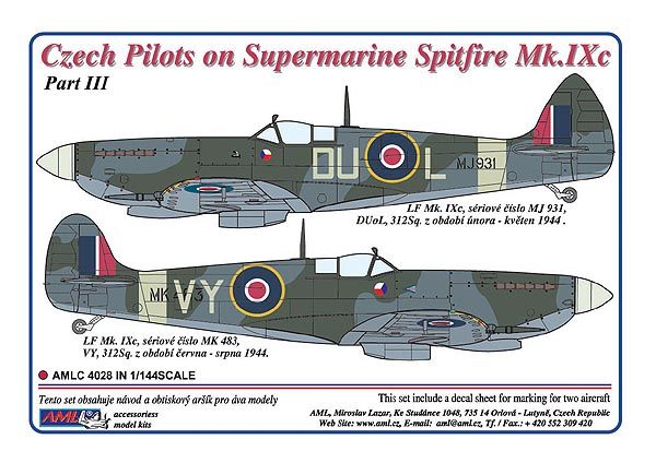 1:144 Czech pilots on Supermarine Spitfire Mk.IXc - Part III