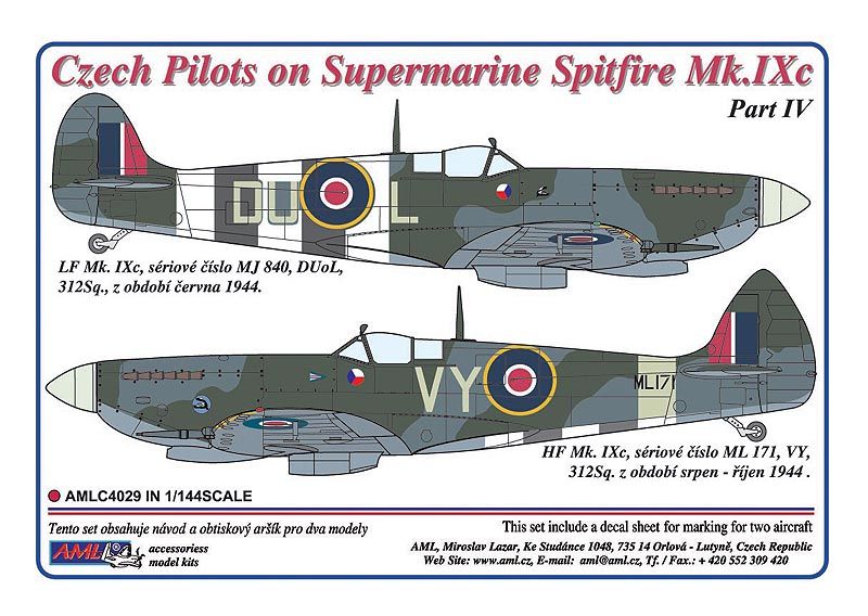 1:144 Czech pilots on Supermarine Spitfire Mk.IXc - Part IV