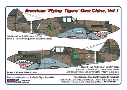 1:144 Curtiss Hawk 81-A2 'Flying Tigers' over China Part I