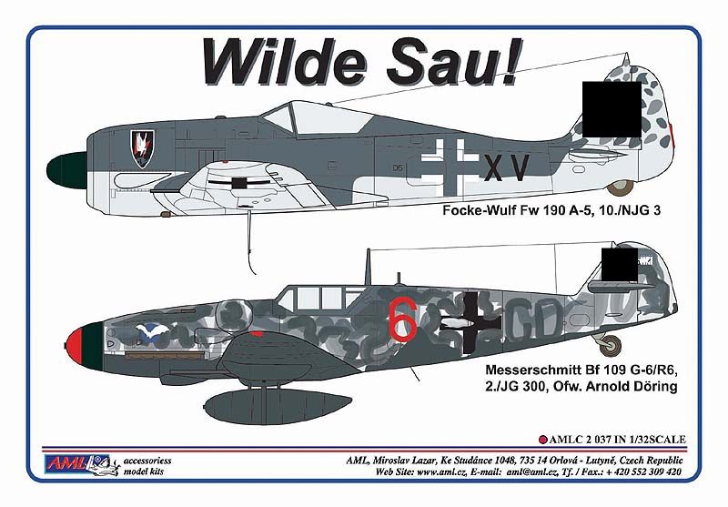 1:32 Wilde Sau! Focke-Wulf Fw-190 A-5 & Messerschmitt Bf-109 G-6/R6