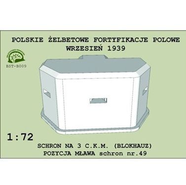 1:72 Polish Army Pillbox September 1939 Machine Gun Loop x 3