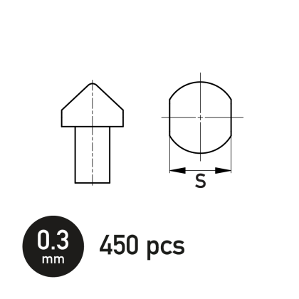 Bullet-Proof Bolt w/Wrench Flats 0.3 mm