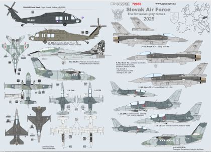 1:72 Slovak Air Force. The Slovakian Grey Crosses 2025