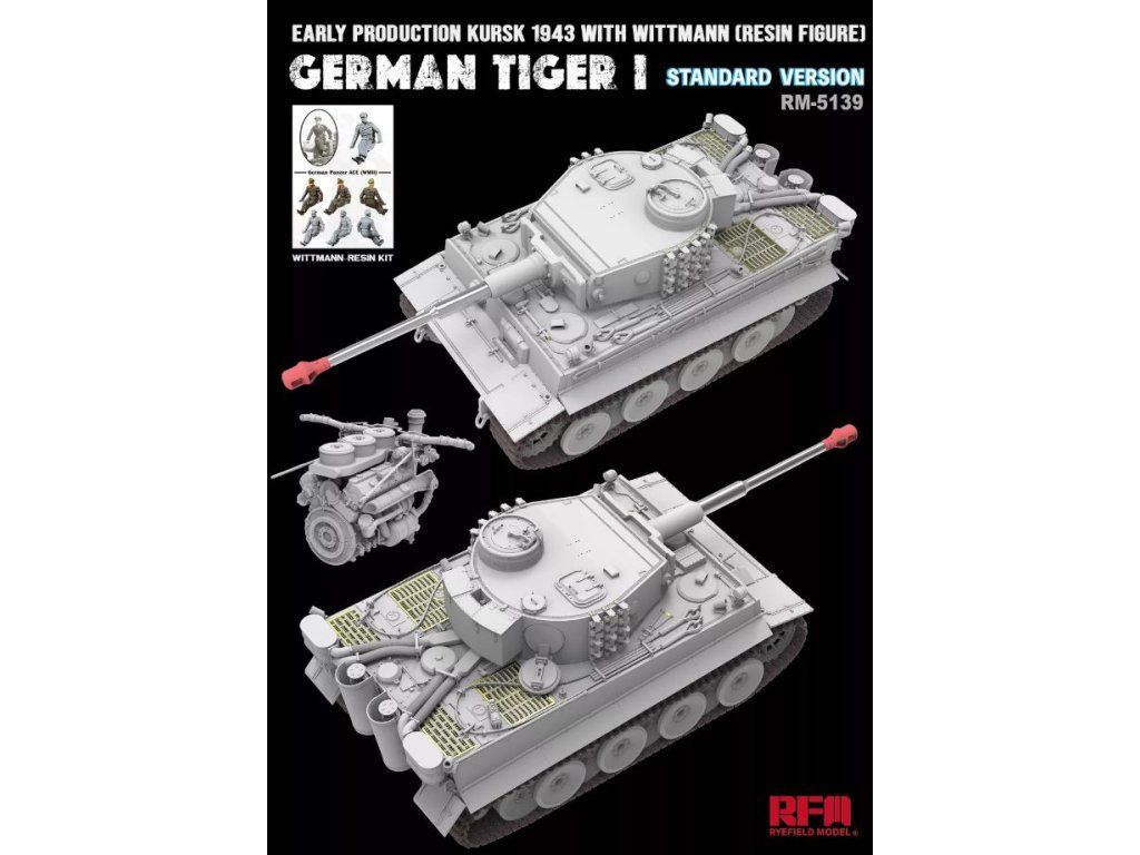 1:35 Tiger I early Kursk 1943 w/ Wittman (standard version)