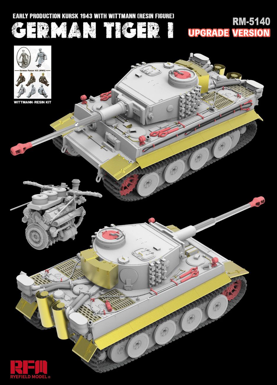 1:35 Tiger I early Kursk 1943 w/ Wittman (upgrade version)