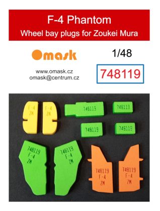 1:48 F-4 Phantom wheel bay plugs (for Zoukei Mura)