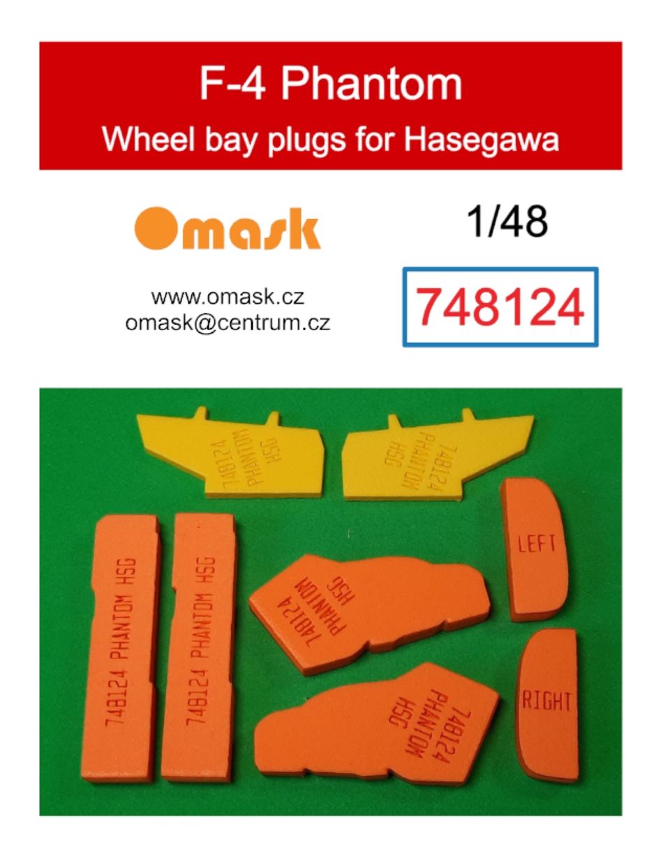 1:48 F-4 Phantom wheel bay plugs (for Hasegawa)