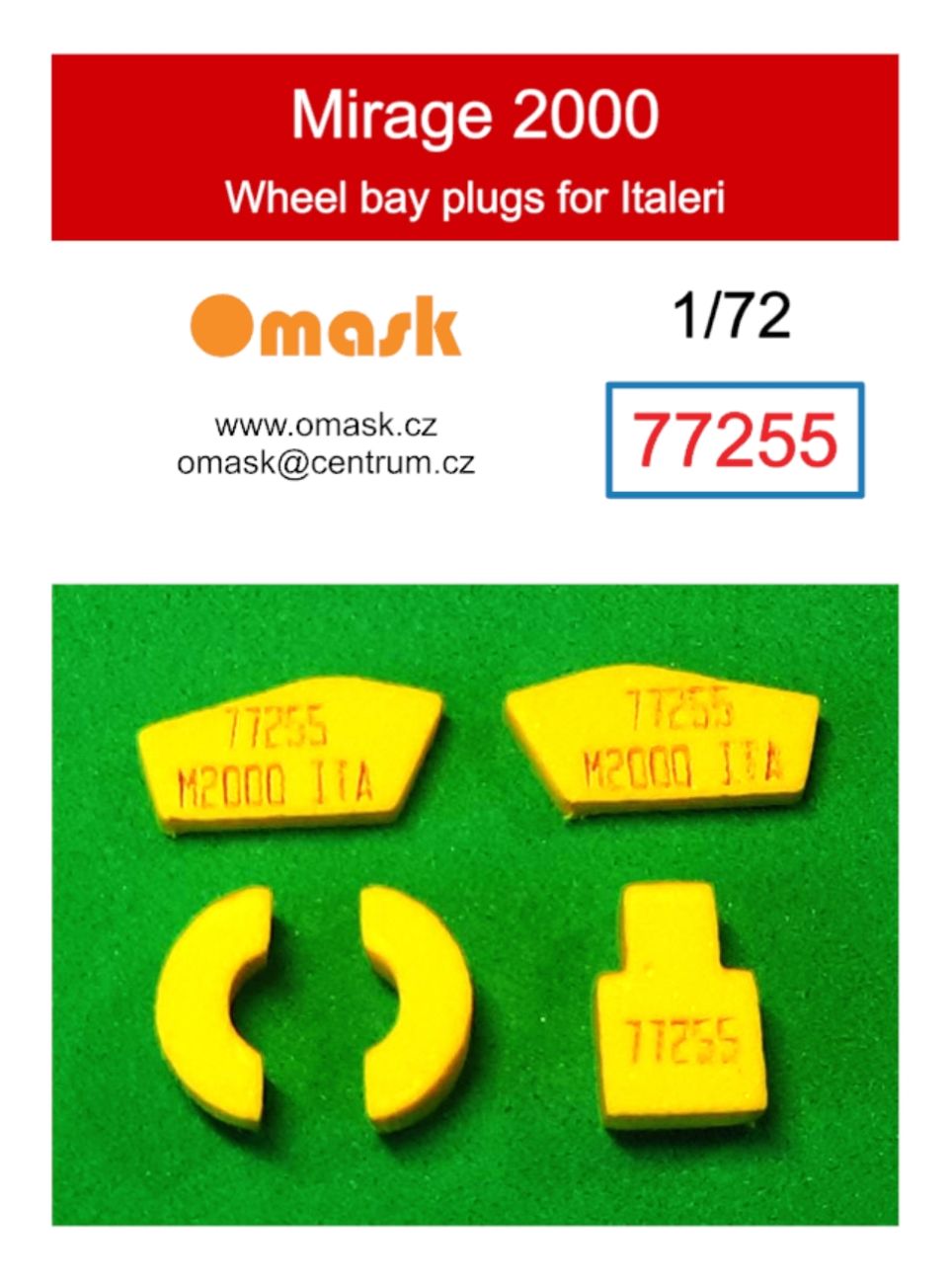 1:72 Mirage 2000 wheel bay plugs (for Italeri)