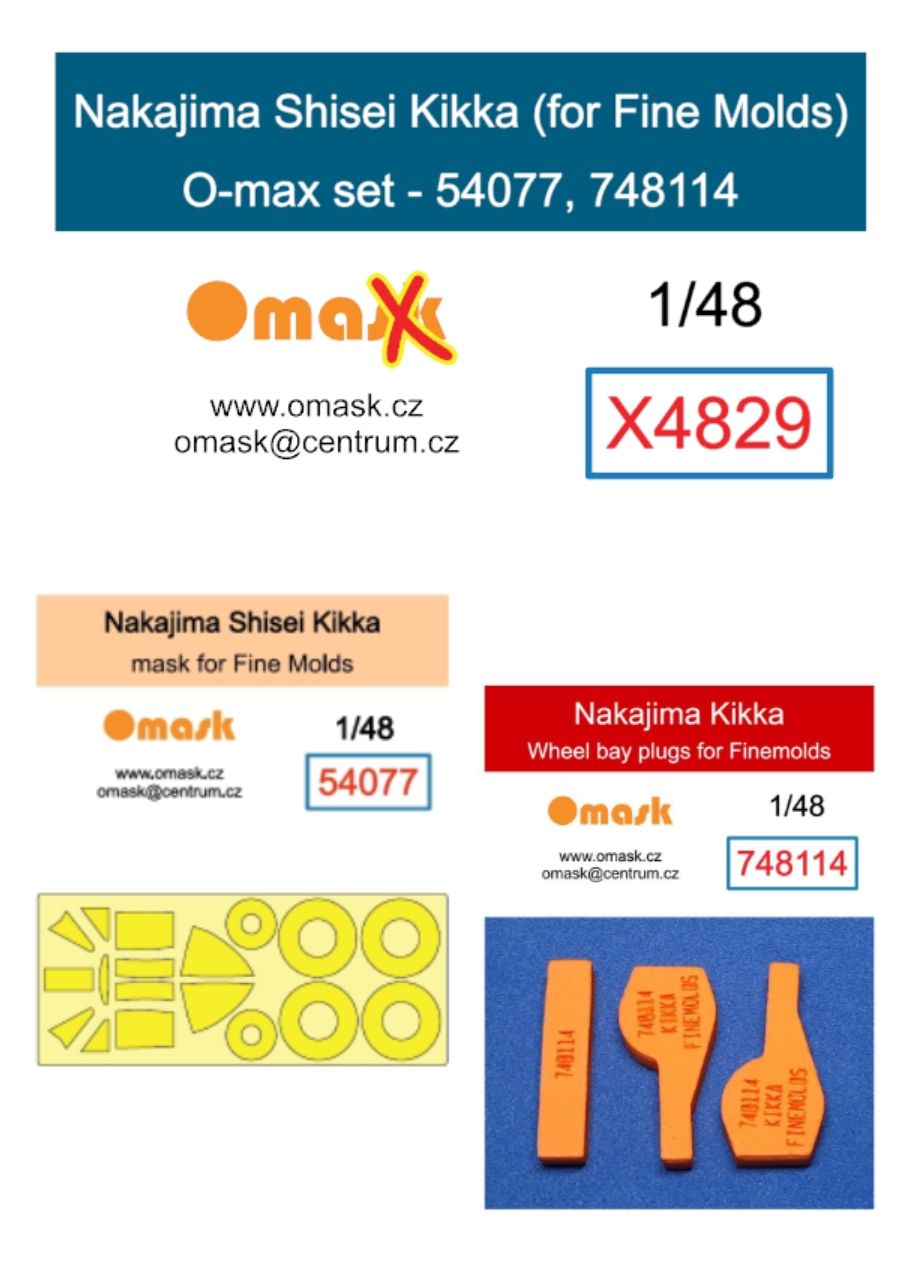 1:48 Nakajima Shisei Kikka O-max set (for Fine Molds)