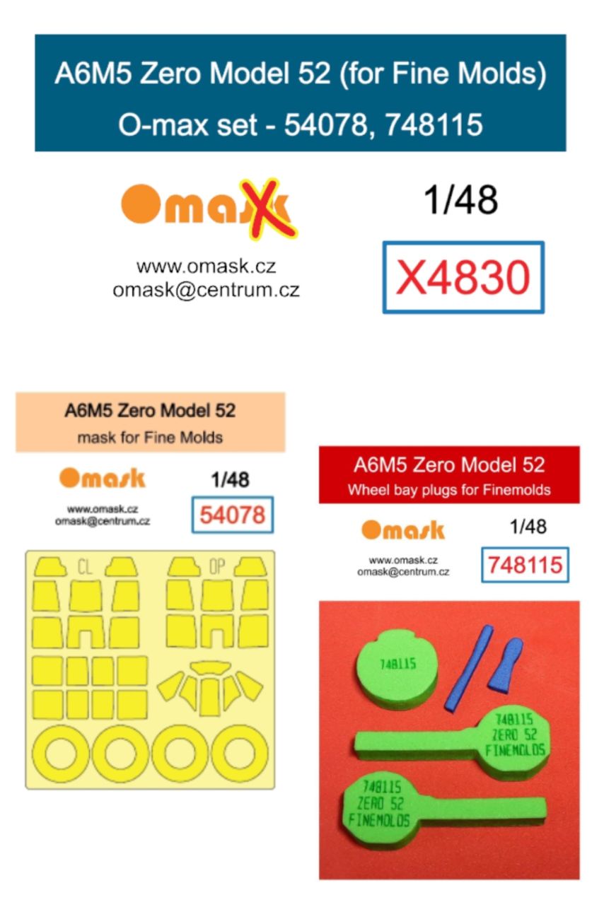 1:48 A6M5 Zero Model 52 O-max set (for Fine Molds)