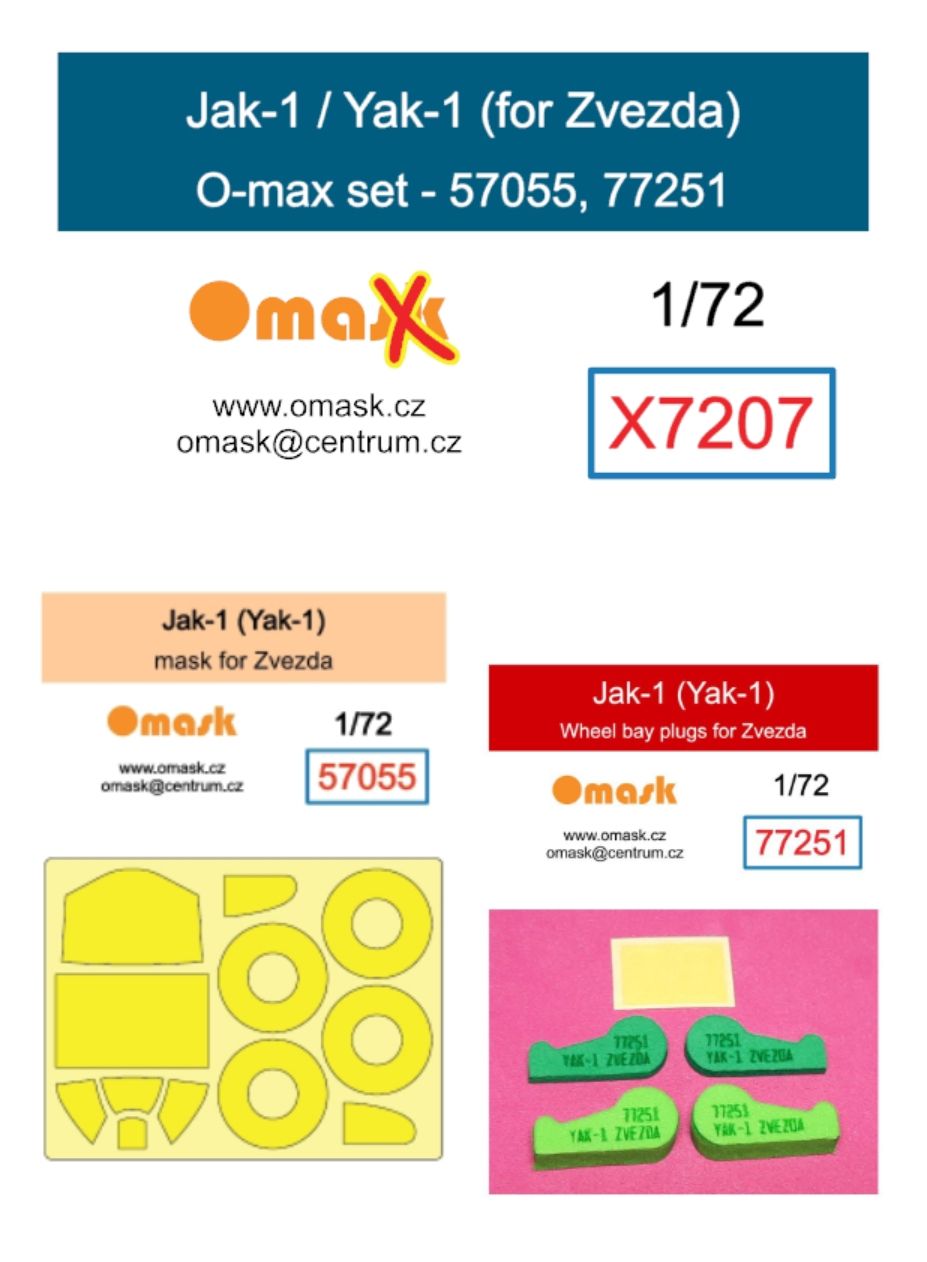 1:72 Jak-1 (Yak-1) O-max set (for Zvezda)