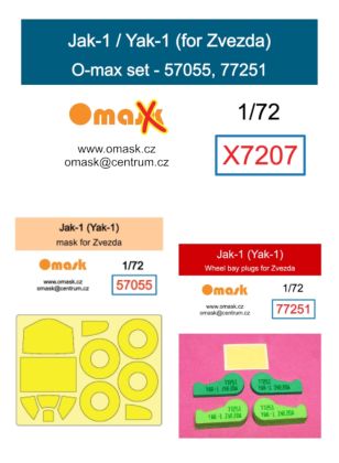 1:72 Jak-1 (Yak-1) O-max set (for Zvezda)