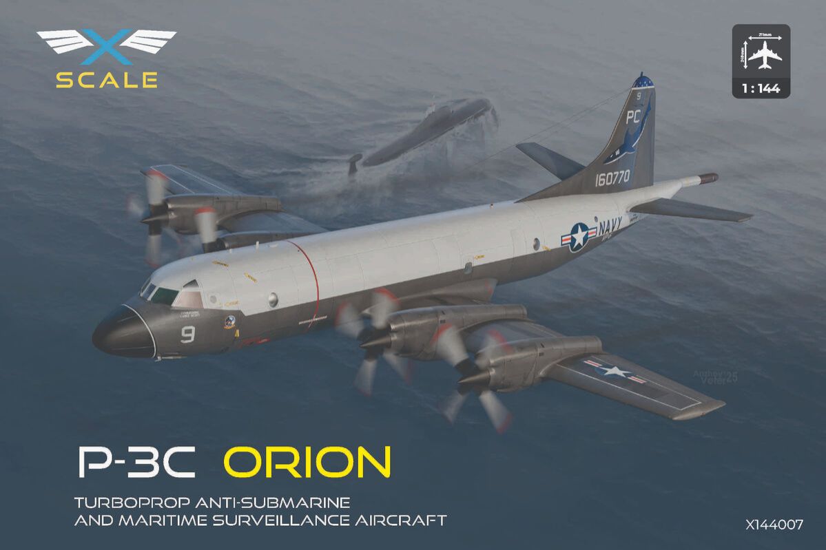 1:144 P-3C Orion - Turboprop Anti-Submarine And Maritime Surveillance Aircraft
