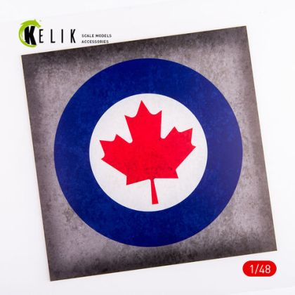1:48 Canada Roundel - Acrylic 3mm (240x240mm) (190g)