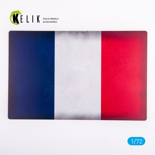1:72 France Flag - Base - Acrylic 3mm (280x180mm) (170g)