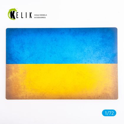 1:72 Ukraine Flag - Base - Acrylic 3mm (280x180mm) (170g)