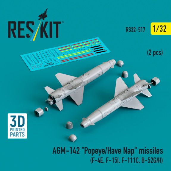 1:32 AGM-142 Popeye/Have Nap missiles (2 pcs) (F-4E, F-15I, F-111C, B-52G/H)