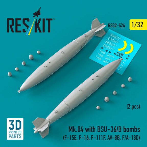 1:32 Mk.84 with BSU-36/B bombs (2 pcs) (F-15E, F-16, F-111F, AV-8B, F/A-18D)