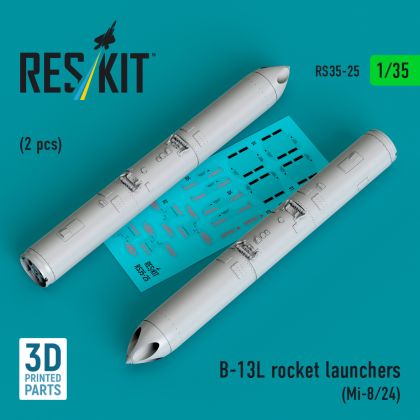 1:35 B-13L rocket launchers (2 pcs) (Mi-8/24) 