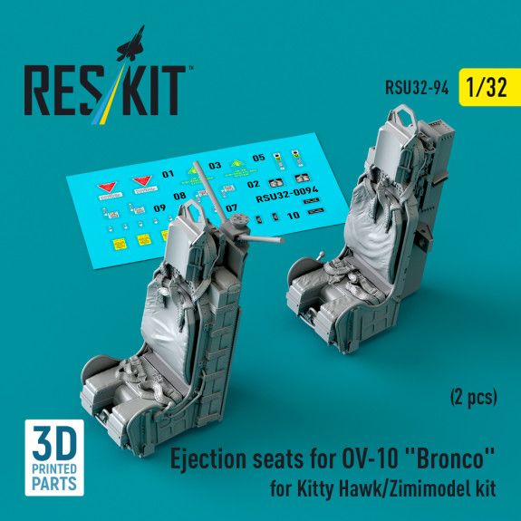 1:32 Ejection seats for OV-10 Bronco (2 pcs) for Kitty Hawk/Zimimodel