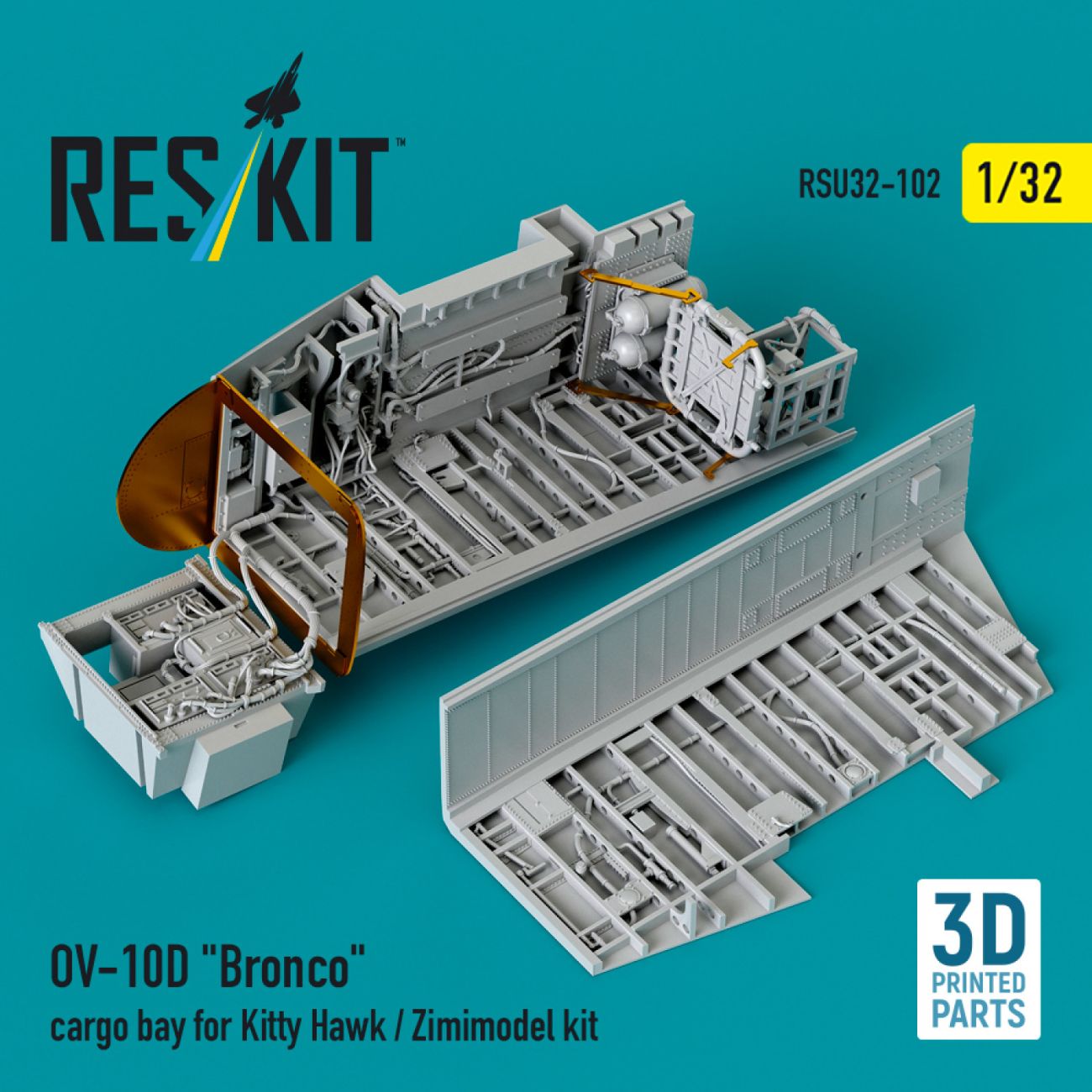 1:32 OV-10D Bronco cargo bay for Kitty Hawk/Zimimodel
