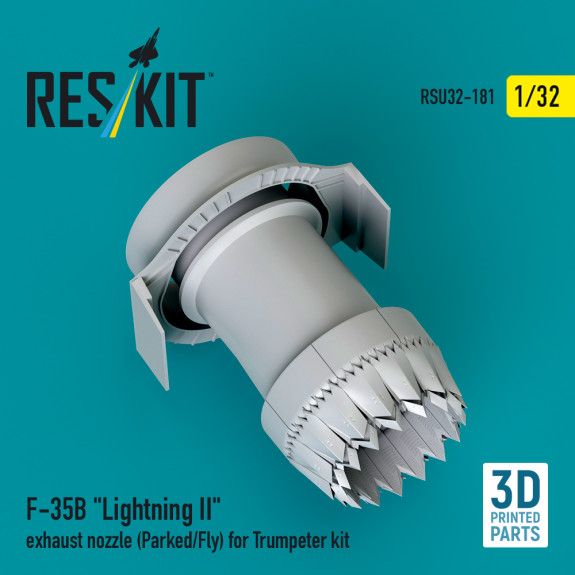 1:32 F-35B Lightning II exhaust nozzle (Parked/Fly) for Trumpeter