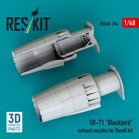 1:48 SR-71 Blackbird exhaust nozzles for Revell