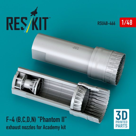 1:48 F-4 (B, C, D, N) Phantom II exhaust nozzles for Academy