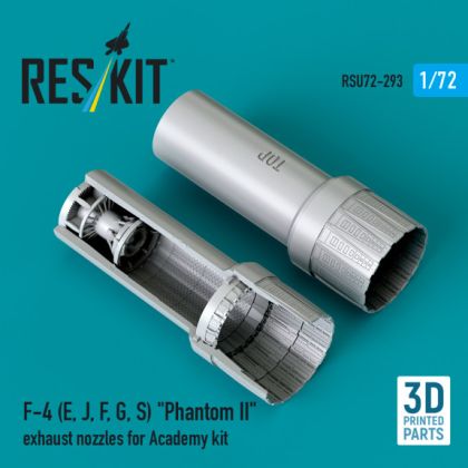 1:72 F-4 (E, J, F, G, S) Phantom II exhaust nozzles for Academy