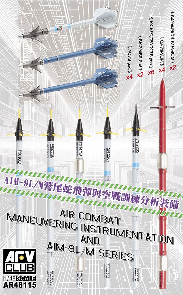 1:48 NATO Air Combat Manoeuvring Instrumentation & AIM-9L/M Missiles