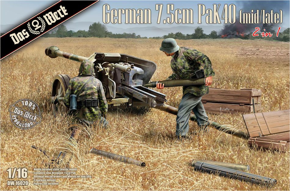 1:16 German 7,5cm PaK40 (mid/late)
