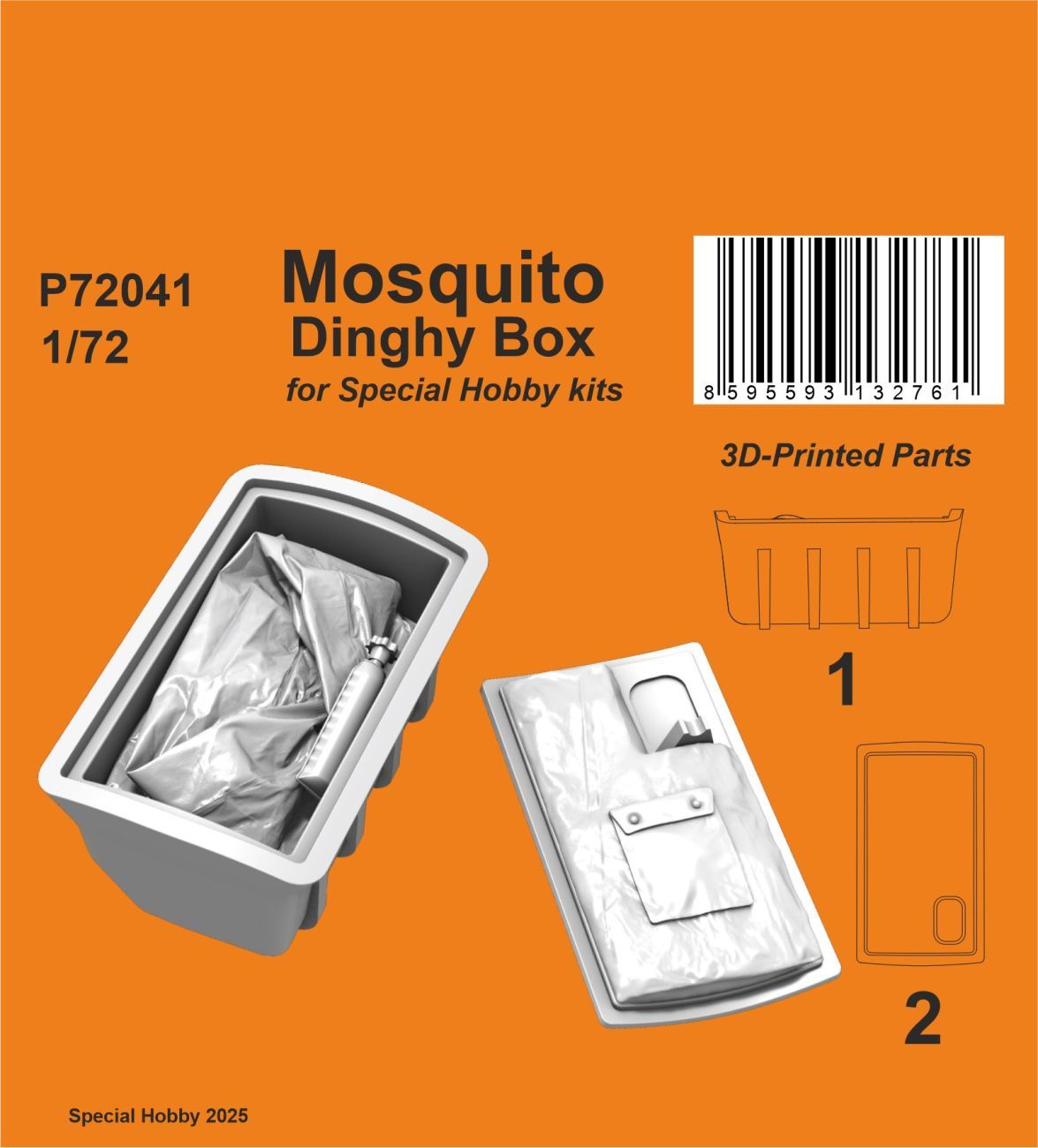 1:72 Mosquito Dinghy Box for Special Hobby
