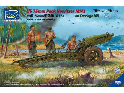 1:35 U.S. 75mm Pack Howitzer M1A1 on Carriage M8