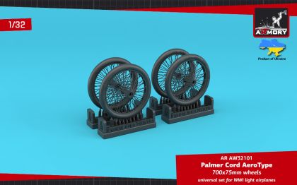1:32 Palmer Cord Aero Type 700x75mm wheels (4pcs)