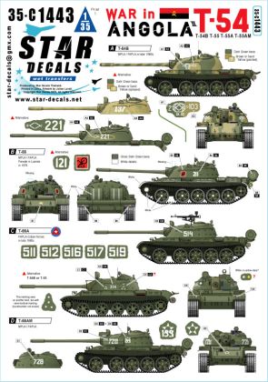 1:35 War in Angola # 2. T-54/T-55. MPLA/FAPLA and Cuban Forces in 1970-80s.