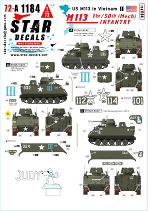 1:72 US M113 in Vietnam # 2. 1 Bn / 50th (Mech) Infantry M113A1 ACAV.