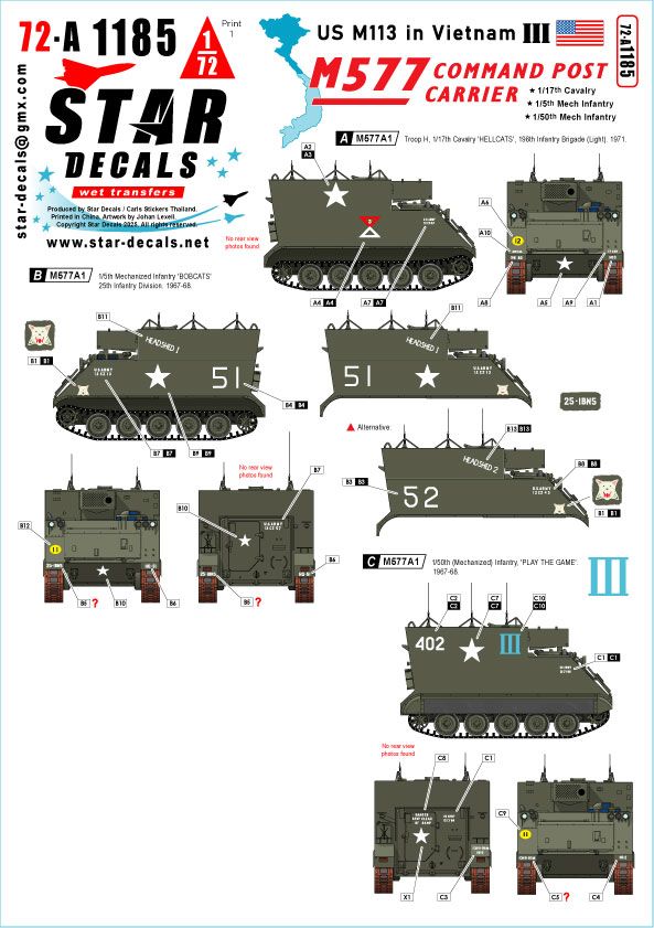 1:72 US M113 in Vietnam # 3. M577 Command Post Carrier.