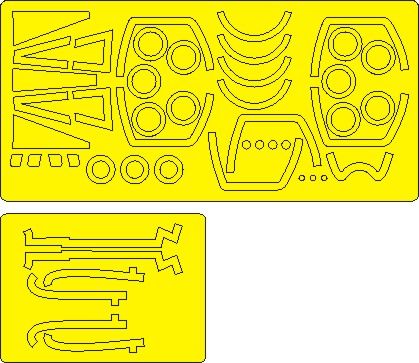 1:48 Sepecat Jaguar RGR.1/GR.1A ADVANCED cabuki masks for Airfix 11010 kit