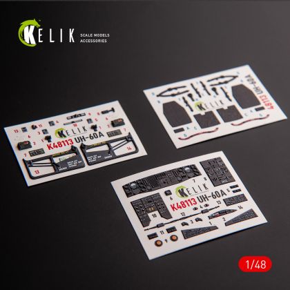 1:48 UH-60A Black Hawk - Type 1 interior 3D decals for ICM kit