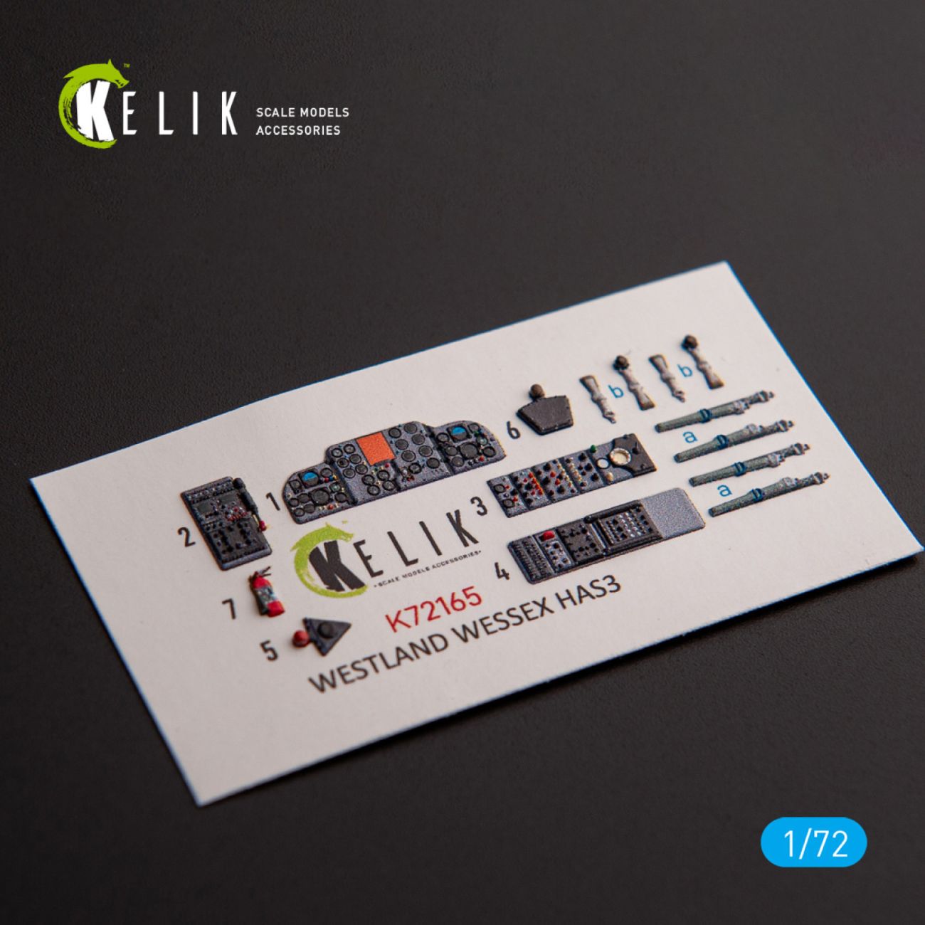 1:72 Westland Wessex HAS.3 - interior 3D decals for Italeri kit