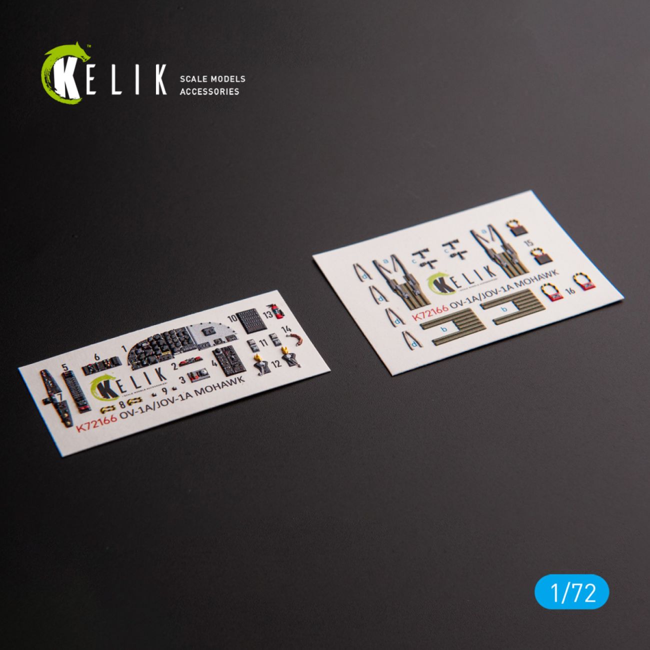 1:72 OV-1A/JOV-1A MOHAWK - interior 3D decals for ClearProp kit