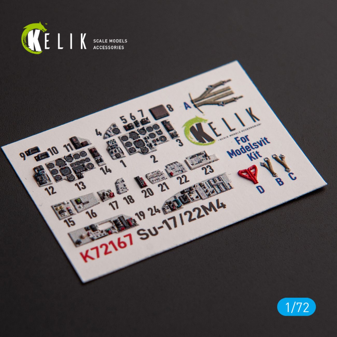 1:72 SU-17M4P/22M4 - interior 3D decals for ModelSvit kit