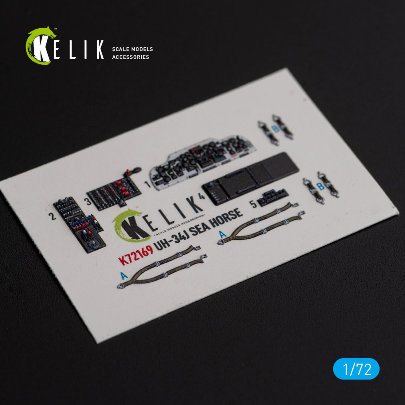 1:72 UH-34J SEA HORSE - interior 3D decals for Italeri kit