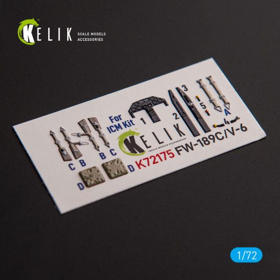 1:72 FW-189C/V-6 - interior 3D decals for ICM kit