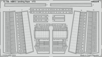 1:72 Grumman TBM-3 Avenger landing flaps