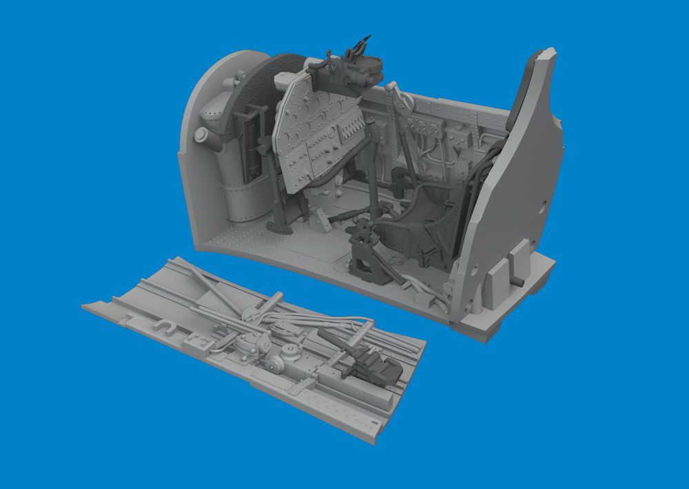 1:48 Curtiss P-40E Warhawk cockpit