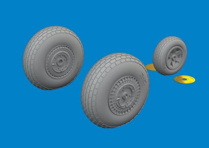1:48 Martin B-26G Marauder wheels